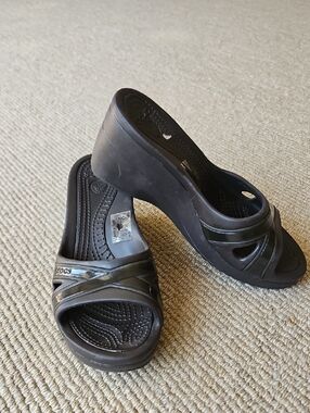 New CROCS Jenee Wedge Slide Sandals